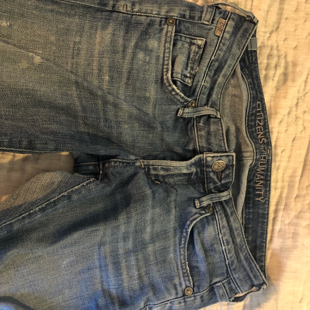 Citizens of Humanity distressed skinny jeans